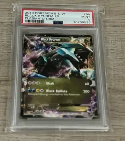 2013 POKEMON BLACK & WHITE PLASMA STORM 95 BLACK KYUREM EX PSA 9 - Image 1