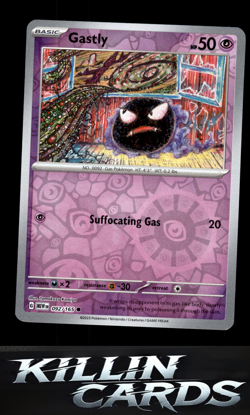 Reverse Holofoil Gastly 092/165 Pokemon Common SV: Scarlet & Violet 151 Card NM - Image 1