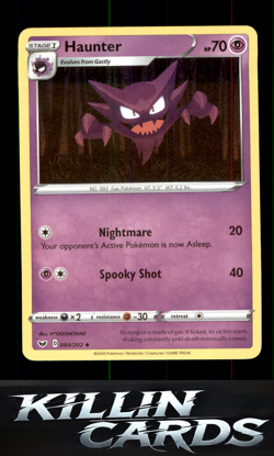 Haunter 084/202 Pokemon Uncommon SWSH01: Sword & Shield Base Set Card NM - Image 1