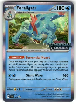 Feraligatr (Prerelease) 089 Holo Promo Scarlet & Violet Promo Pokemon Holo NM - Image 1