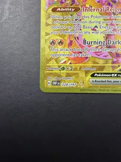 Charizard ex 228/197 Hyper Rare Gold - Obsidian Flames Pokemon TCG NM - Image 5