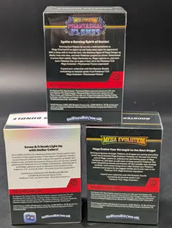 Pokemon Prismatic Evolutions Phantasmal Flames Mega Evolutions 3 SEALED BUNDLE’s - Image 2