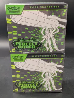 POKEMON PERFECT ORDER ETB ELITE TRAINER BOX + BOOSTER BOX LOT SEALED - Image 2