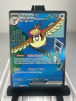 Pokemon TCG Pidgeot ex 225/197 Special Illustration Rare Obsidian Flames NM - Image 1