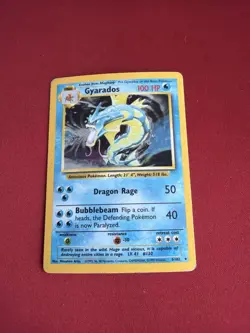 1999 Pokemon Base Set Gyarados 6/102 Holo Rare WOTC Vintage LP - Image 1