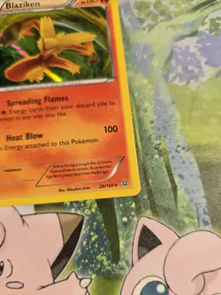 NM- Blaziken 28/160 XY Primal Clash Holo Pokemon Card - Image 2