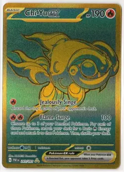 Chi-Yu ex 241/091 Hyper Rare Pokemon SV: Paldean Fates NM - Image 1