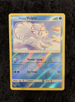 Alolan Vulpix 27/147 Reverse Holo 2017 Burning Shadows Pokemon TCG - Image 1