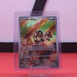 2023 Pokemon TCG Scarlet & Violet 151 MEW-EN Illustration Rare 179 Mr. Mime - Image 1