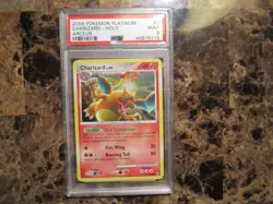Pokemon 2009 Charizard Platinum Holo Arceus #1 PSA 9 - Image 3