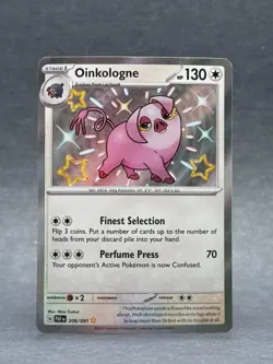Pokemon - 208/091 Oinkologne SV PAF Paldean Fates Shiny Rare Holo NM TCG - Image 1