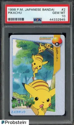 1998 Pokemon Japanese Bandai PSA 10 GEM MINT - Image 1