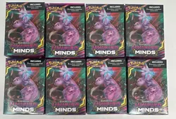 Lot of (8) Pokemon TCG Sun & Moon Unified Minds 3-Pack Hanger Boxes SEALED - Image 1