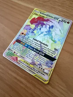 Reshiram & Zekrom GX Rainbow Tag Team 259/236 Pokemon Cosmic Eclipse Pack Fresh - Image 3