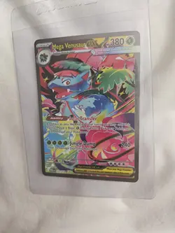 Pokemon Mega Venusaur EX Holo Card 177/132 Mega Evolution Series - Image 1