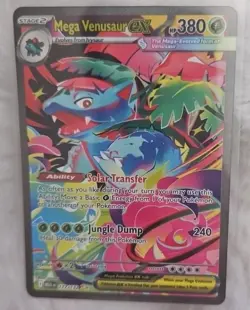 Pokemon Mega Venusaur EX Holo Card 177/132 Mega Evolution Series - Image 4