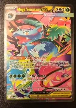 Pokemon Mega Venusaur EX Holo Card 177/132 Mega Evolution Series - Image 5