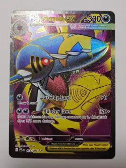 Mega Sharpedo ex 113/094 Phantasmal Flames NM Pokemon Ultra Rare - Image 1