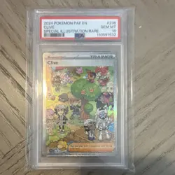 Pokemon Clive Special Illustration Rare Holo 236/091 SV: Paldean Fates PSA 10 - Image 1