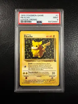 1999 Pokemon League Promo #1 - "Ivy" Pikachu - MINT - PSA 9! - Image 1