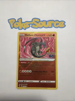 Radiant Charizard 011/078 – Pokemon GO – Radiant Rare – Holo – Near Mint / Mint - Image 1