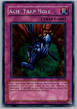 Acid Trap Hole (Dark Duel Stories) Secret Rare Yu-Gi-Oh! DDS-005 LP-NM - Image 1
