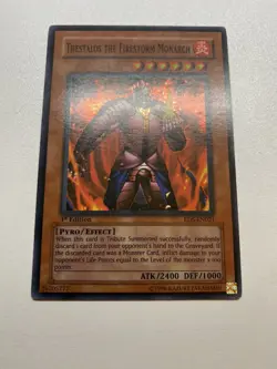 Yugioh Thestalos The Firestorm Monarch Super Rare 1st Edition RDS-EN021 HP - Image 1
