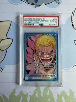 ONE PIECE ROMANCE DAWN OP01 060 DONQUIXOTE DOFLAMINGO ALT ART LEADER - Image 1