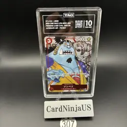 TAG GEM MINT 10 Jimbei Parallel ST01-005 C 25th Edition ONE PIECE Card Game 307 - Image 1