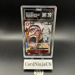 TAG GEM MINT 10 Usopp Parallel ST01-002 C 25th Edition ONE PIECE Card Game 317 - Image 1