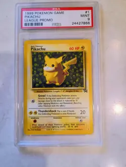 1999 Pokemon League Promo #1 - "Ivy" Pikachu - MINT - PSA 9! - Image 1
