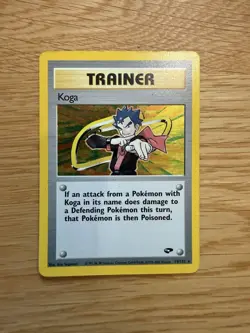 Koga 19/132 Gym Challenge Holo Rare Vintage Pokemon TCG WOTC - Image 1