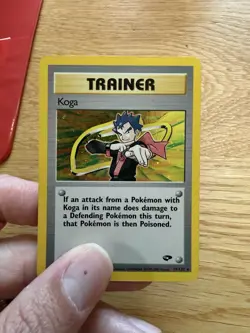 Koga 19/132 Gym Challenge Holo Rare Vintage Pokemon TCG WOTC - Image 3