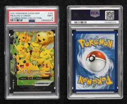 Pikachu V-Union (Bottom Left) Pokemon Sword & Shield Black Star PSA 9 MINT - Image 3