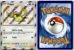 Pidgey 196/091 Shiny Rare Paldean Fates Pokemon NM - Image 3