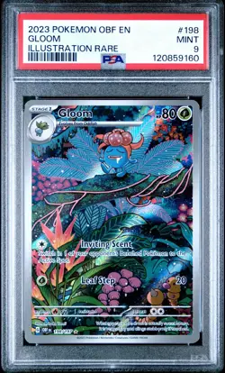 Pokemon Gloom 198/197 Obsidian Flames Illustration Rare Holo PSA 9 - Image 1