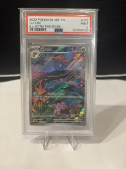 Pokemon Gloom 198/197 Obsidian Flames Illustration Rare Holo PSA 9 - Image 3