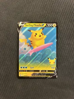 Pokemon TCG Surfing Pikachu V 008/025! NM Condition! See Description! - Image 1
