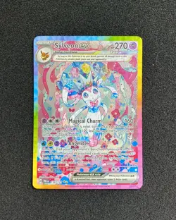 2025 Pokemon TCG English PRE EN Prismatic Evolution Sylveon ex #156/131 SIR AX92 - Image 1