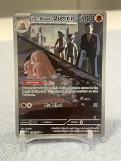🔥Team Rockets Dugtrio 239/217 - Pokemon TCG Ascended Heros Illustration Rare NM - Image 1