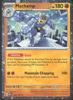 Machamp 068/165 Cosmo Holo Pokemon 151 Sam’s Club PROMO - Image 1