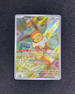 2025 Pokemon TCG English Black Star Promo Eevee #SVP EN 173 Full Art Holo AX92 - Image 1