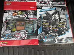 Pokemon Scarlet & Violet Black Bolt White Flare 2-Pack Poster Binder Box (Qty 2) - Image 2