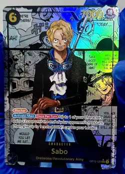 Sabo OP13-120 Manga Alternate Art Carrying On His Will One Piece English NM - Image 2