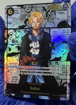 Sabo OP13-120 Manga Alternate Art Carrying On His Will One Piece English NM - Image 3