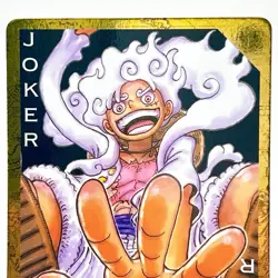 One Piece Golden Playing Cards Monkey.D.Luffy Gear5 Set of 2 Jokers Jump Festa - Image 4