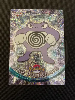 2000 Topps Chrome Holo Sparkle Pokemon card # 62 Poliwrath - Image 1
