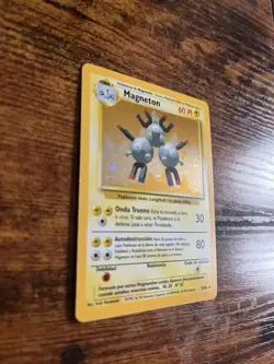 Pokemon TCG Magneton 9/102 Base Set Holo Rare Card LP - Image 4