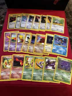 Pokemon Team Rocket Vintage 22 Card Lot - Squirtle, Charmander, Slowpoke, Eevee - Image 1