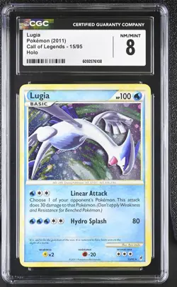 CGC 8 Lugia 2011 Call of Legends 15/95 Holo Pokemon Card - Image 1